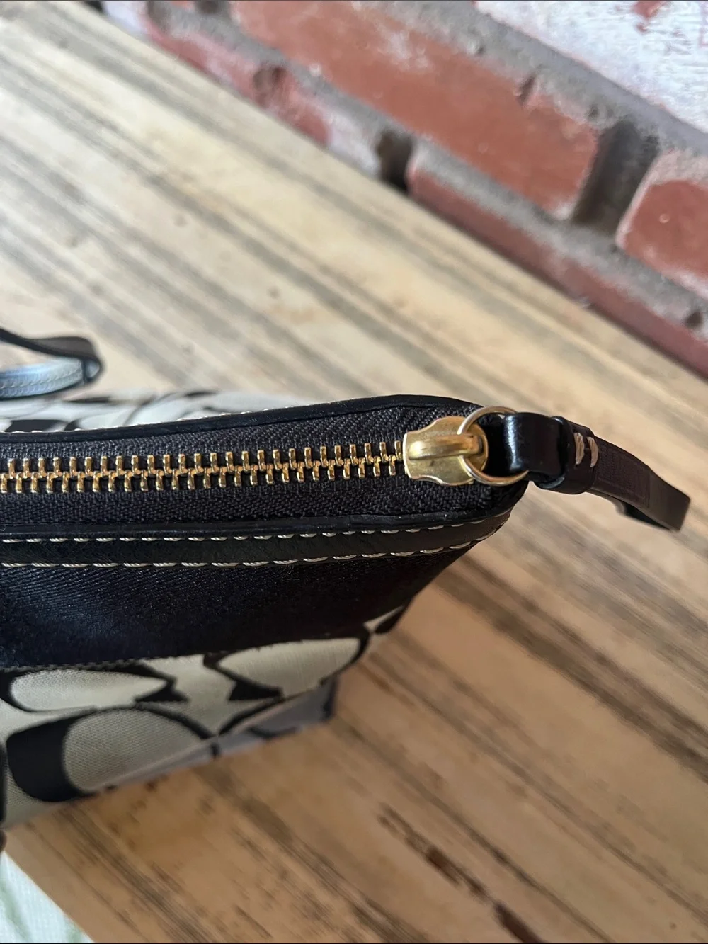 Coach Black and Gray Signature Canvas 👜 L0768-11691